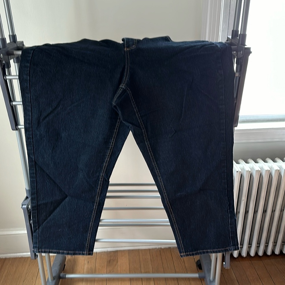 Dark blue jeans